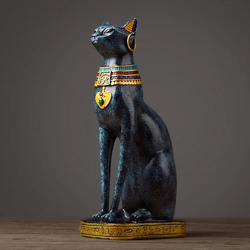 Egyptian Cat Decor Figurines