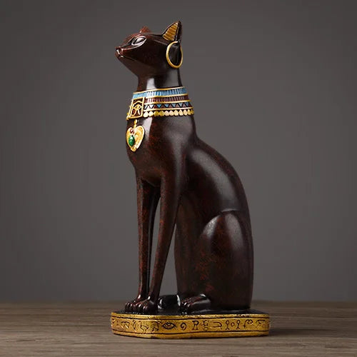 Egyptian Cat Decor Figurines