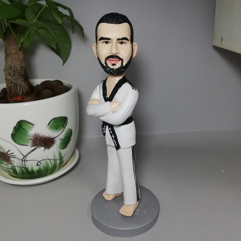 Personalized Bobble Head Taekwondo Practitioner