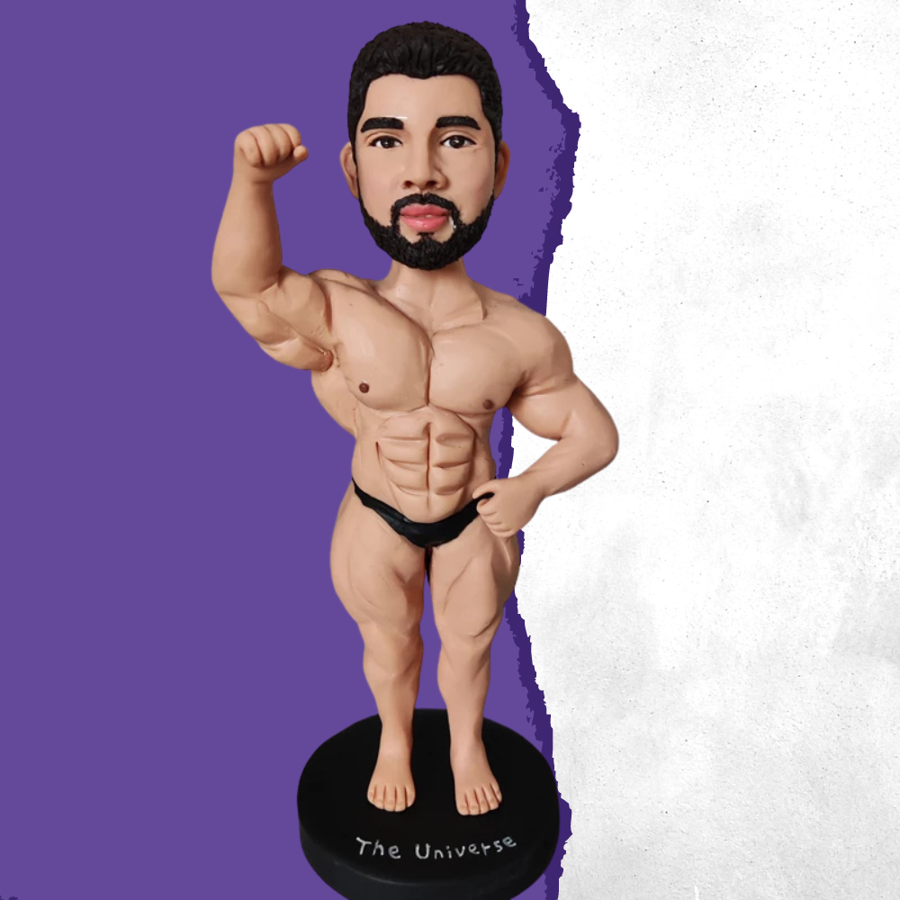 Personalized Bobble Head Bodybuilder