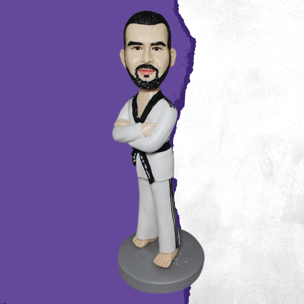Personalized Bobble Head Taekwondo Practitioner
