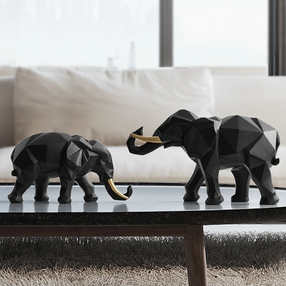 Elephant Decor Figurines Set