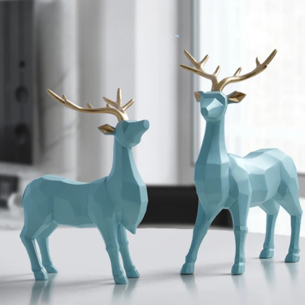Deer Decor Figurines Set