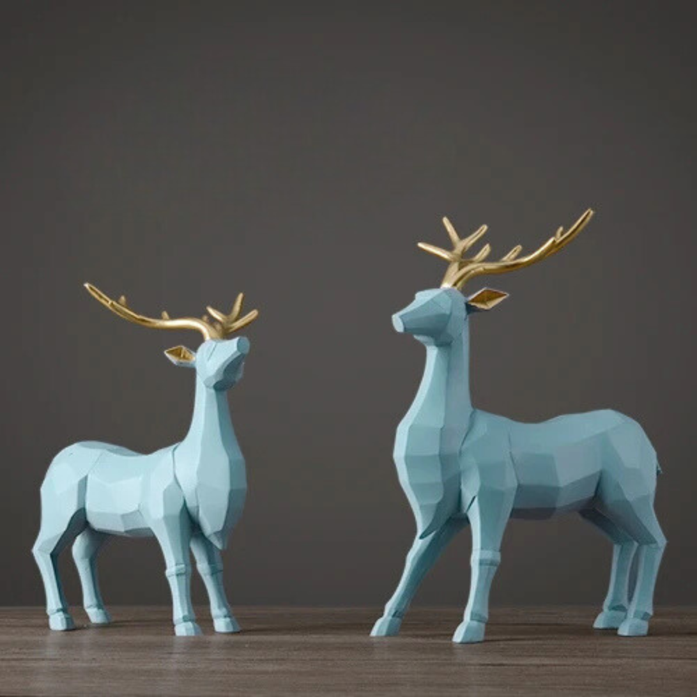 Deer Decor Figurines Set