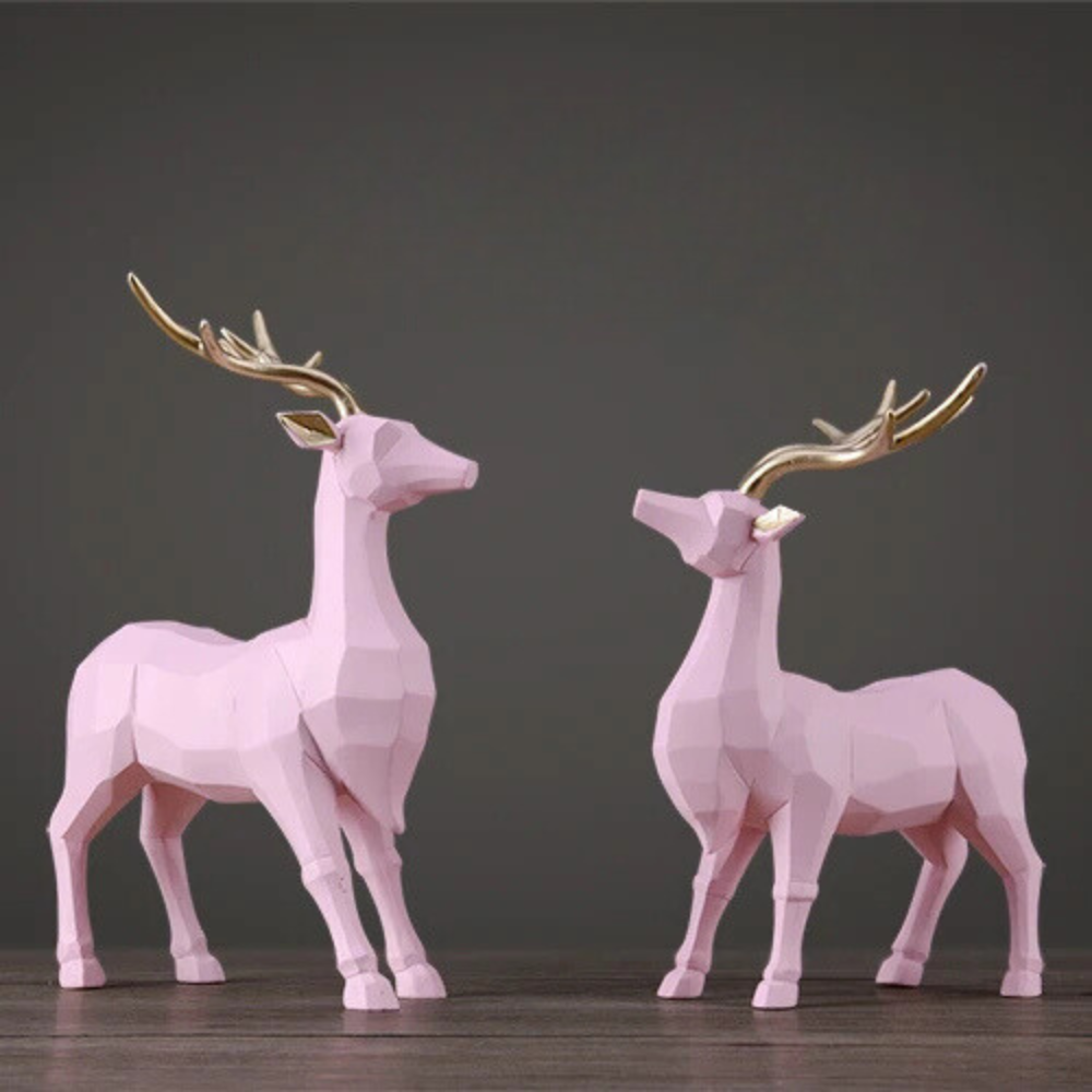 Deer Decor Figurines Set
