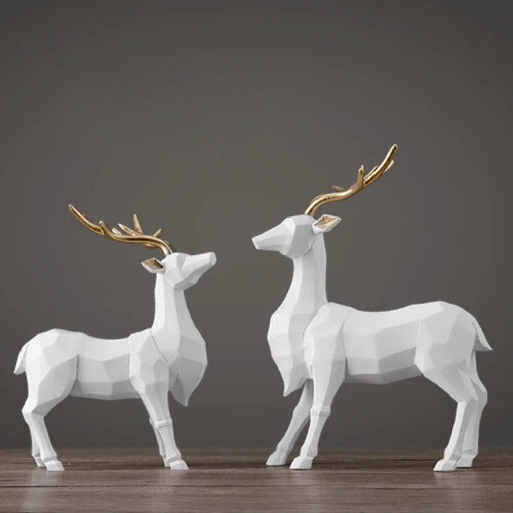 Deer Decor Figurines Set