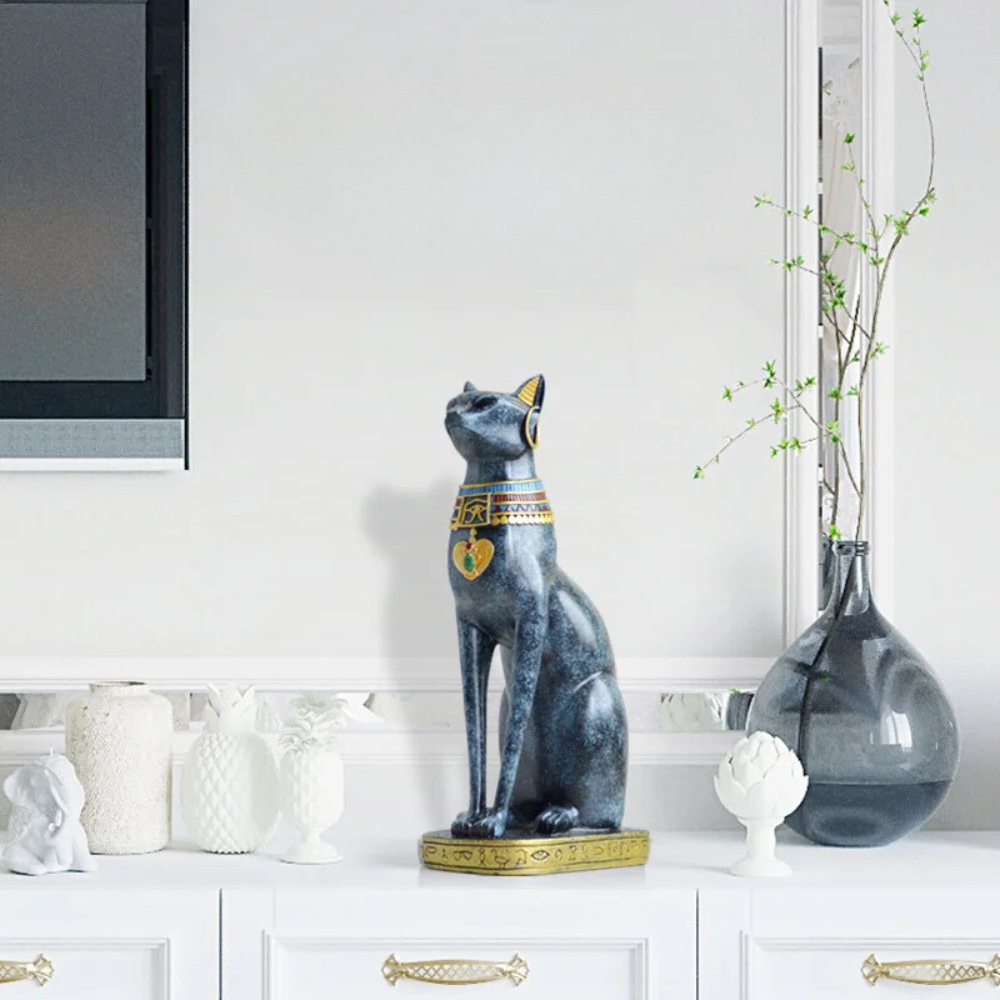 Egyptian Cat Decor Figurines