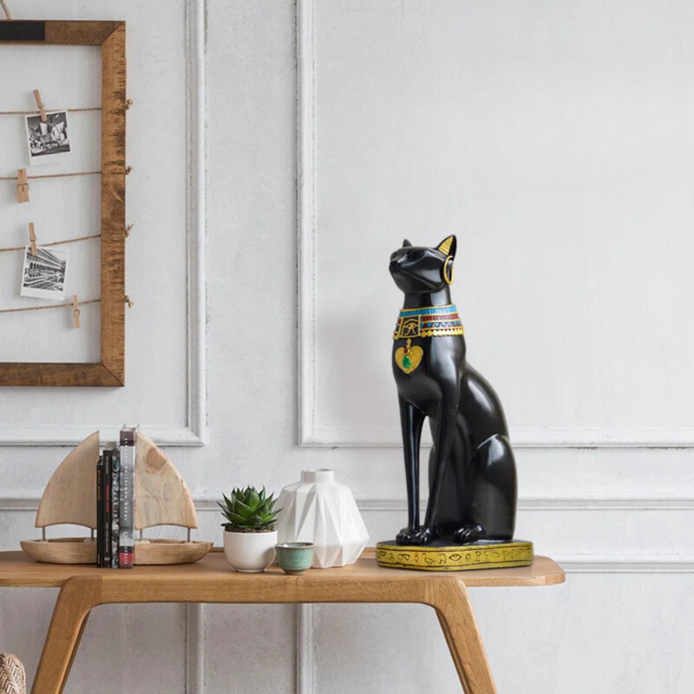 Egyptian Cat Decor Figurines