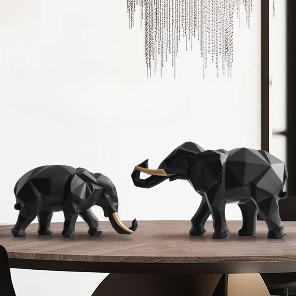 Elephant Decor Figurines Set