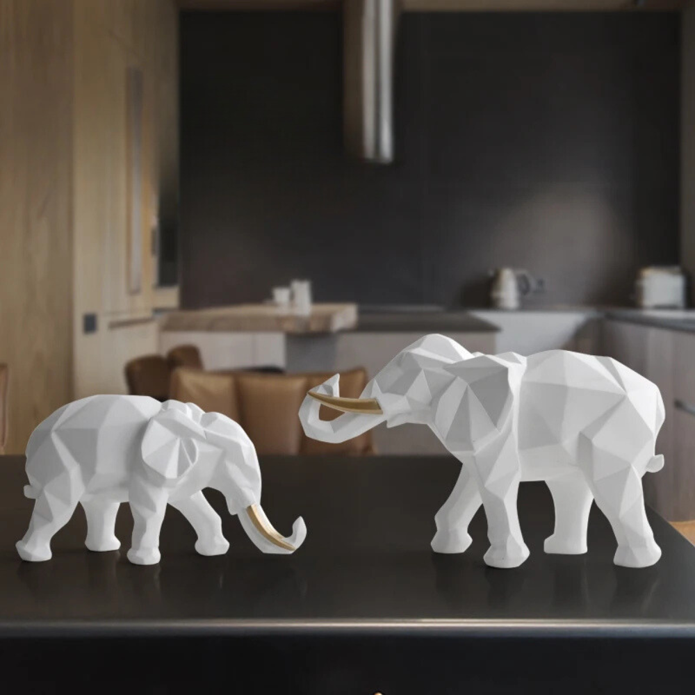 Elephant Decor Figurines Set