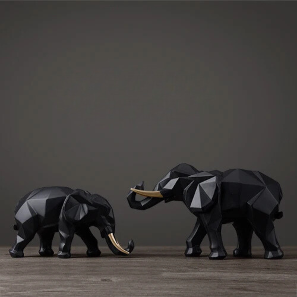 Elephant Decor Figurines Set