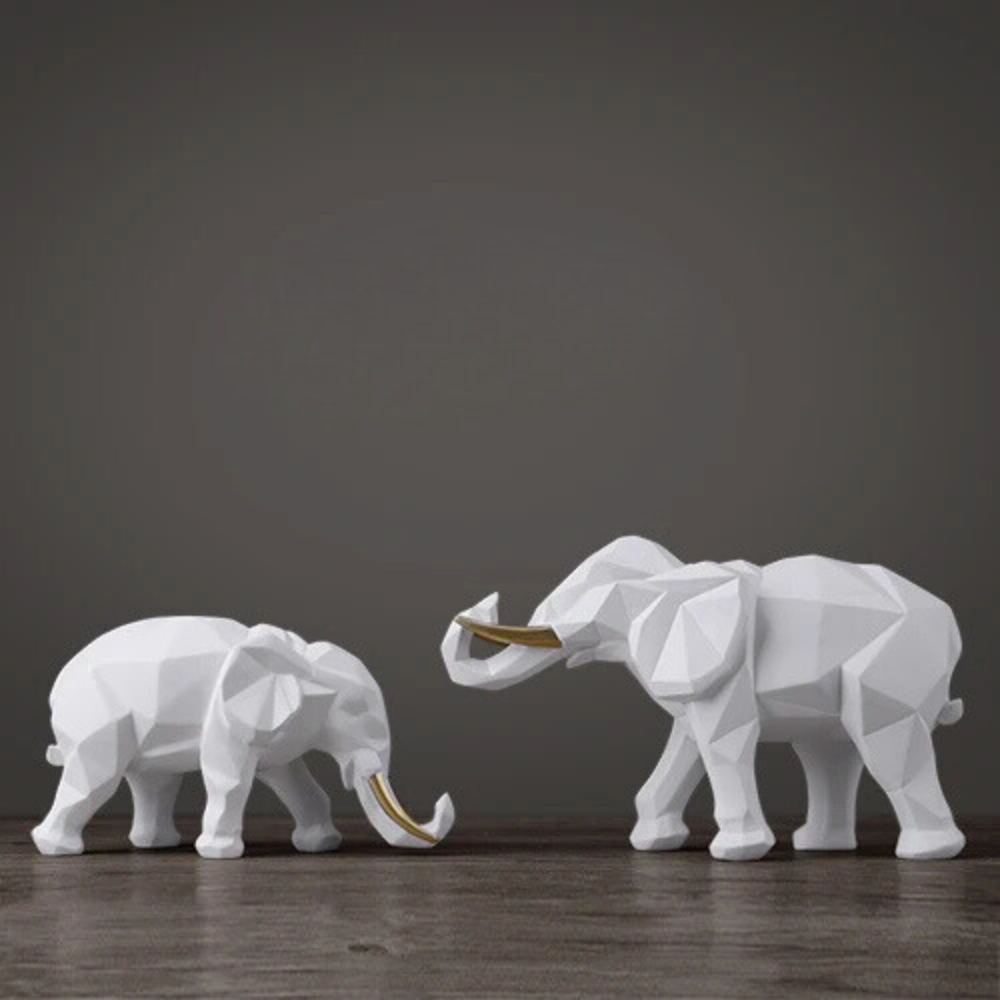 Elephant Decor Figurines Set